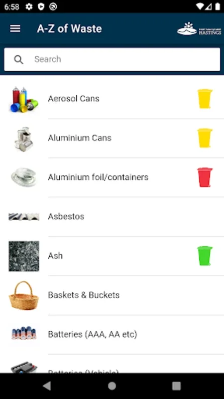 Port Macquarie Waste Info for Android - Simplify Waste Management