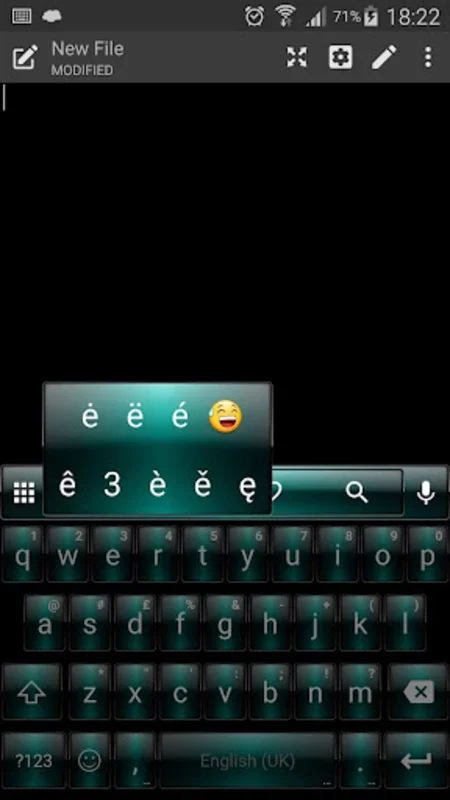 Emoji Keyboard DuskGreen Theme for Android: Enhance Your Typing