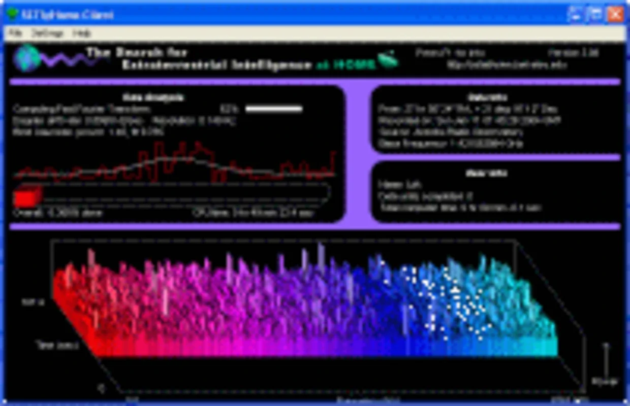 SETI@home for Windows: Search for Extraterrestrial Intelligence