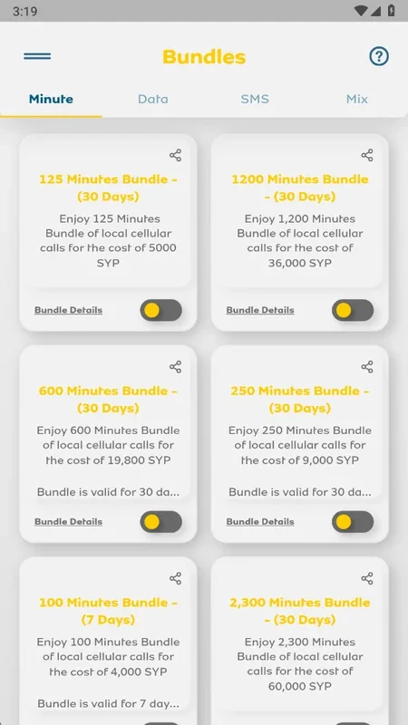 iMTN for Android - Official App for MTN Syria