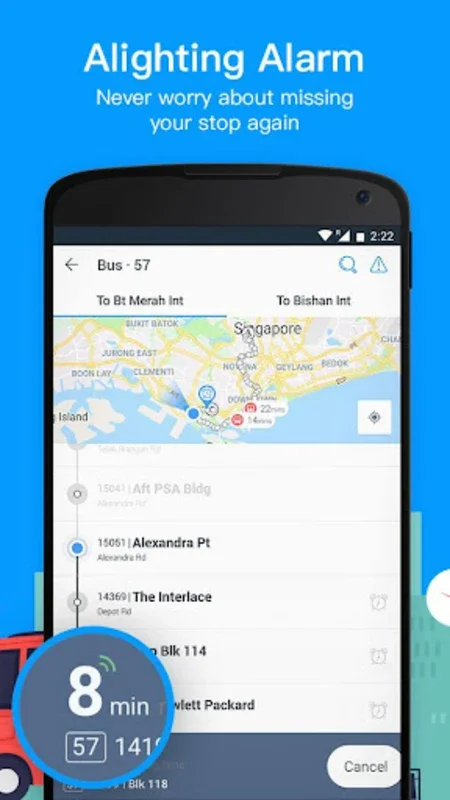 My SGBus for Android - Navigate Singapore Easily