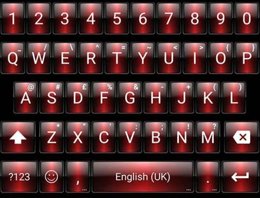 Theme Dusk Red for Emoji Keyboard on Android