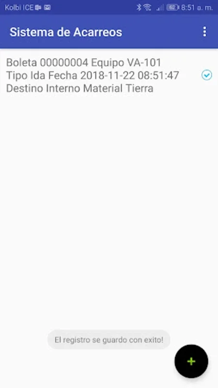 Sistema de Acarreos for Android: Streamline Material Transport