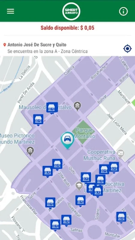 Simert Ambato for Android - Simplify Parking
