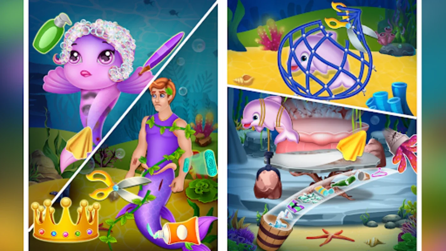 Newborn Mermaid Baby Care Game for Android: Enchanting Care