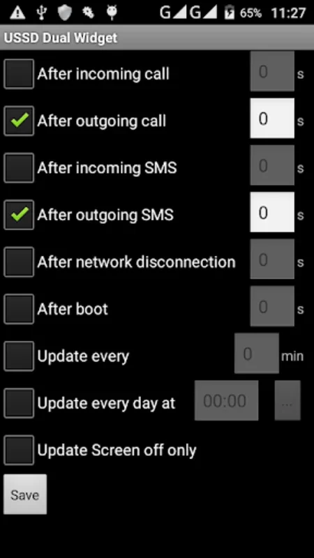 USSD Dual Widget for Android - Manage Dual-SIM Balance