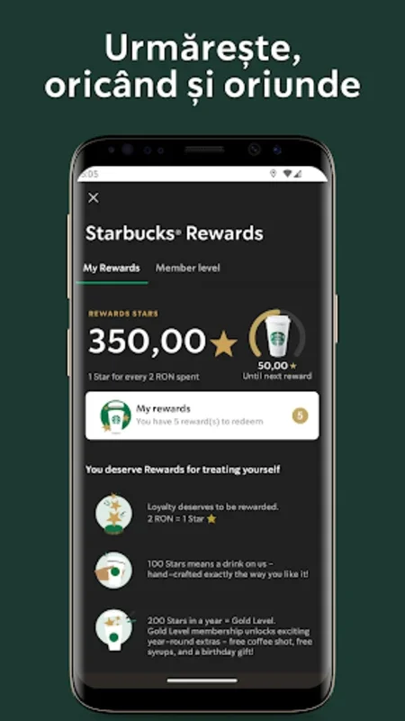 Starbucks Romania for Android - Enhance Your Coffee Experience