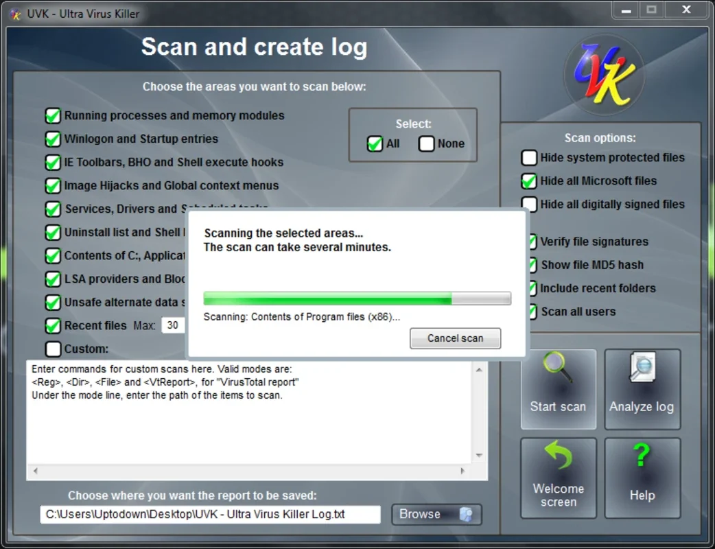 UVK - Ultra Virus Killer: Comprehensive PC Security and Optimization for Windows