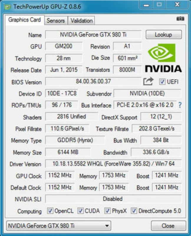 GPU-Z for Windows - Monitor Your Video Card Specs