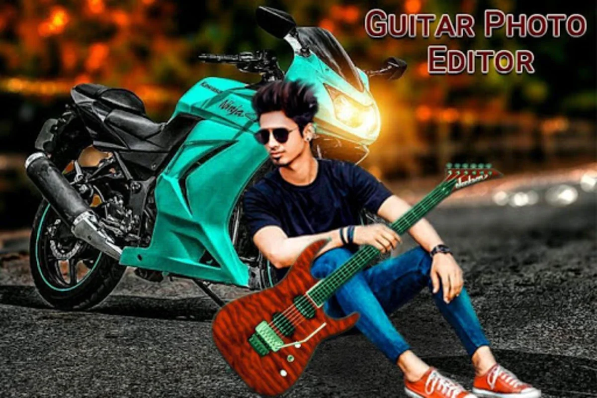 Guitar Photo Editor for Android: Intuitive Editing with Great Backgrounds