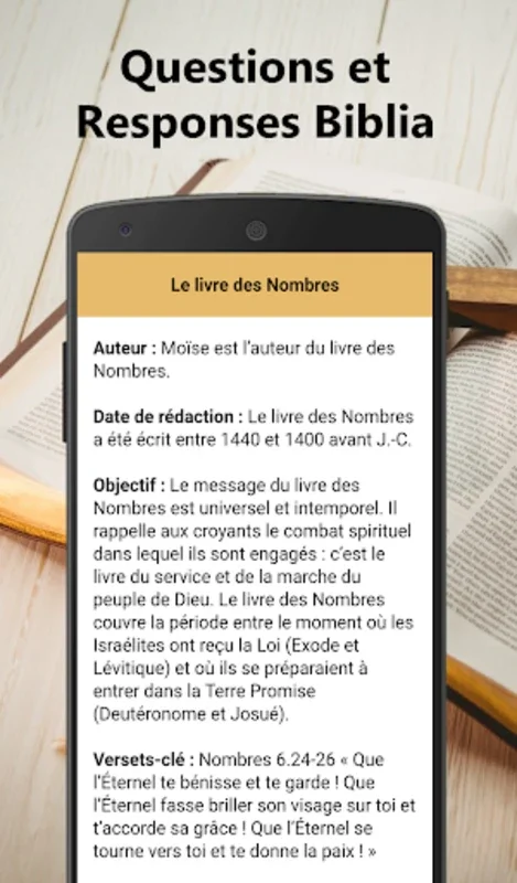 Questions et Réponses Bíbliques for Android - A Spiritual Knowledge Companion