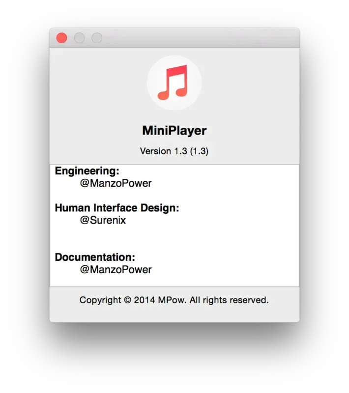 MiniPlayer for Mac - Simplify Music Playback