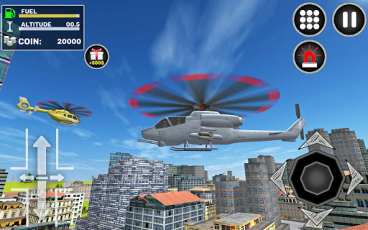 City Helicopter Flight for Android - Thrilling Flights