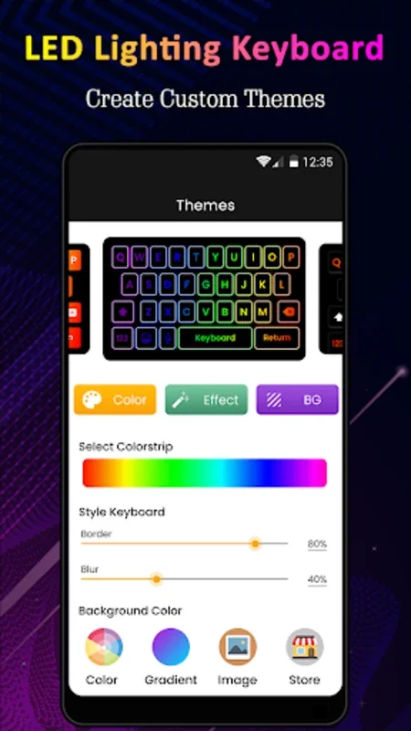 Neno LED Lighting Keyboard for Android - Customize Your Typing