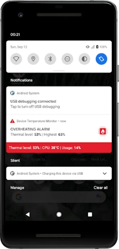 Temperature Monitor & Alarm for Android - Keep Your Device Cool