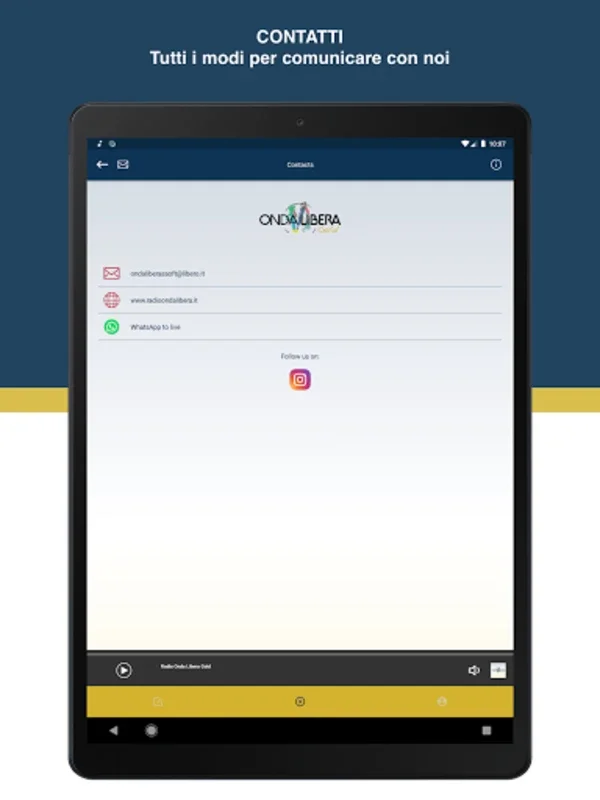 Radio Onda Libera Gold for Android - Relaxing Audio Experience