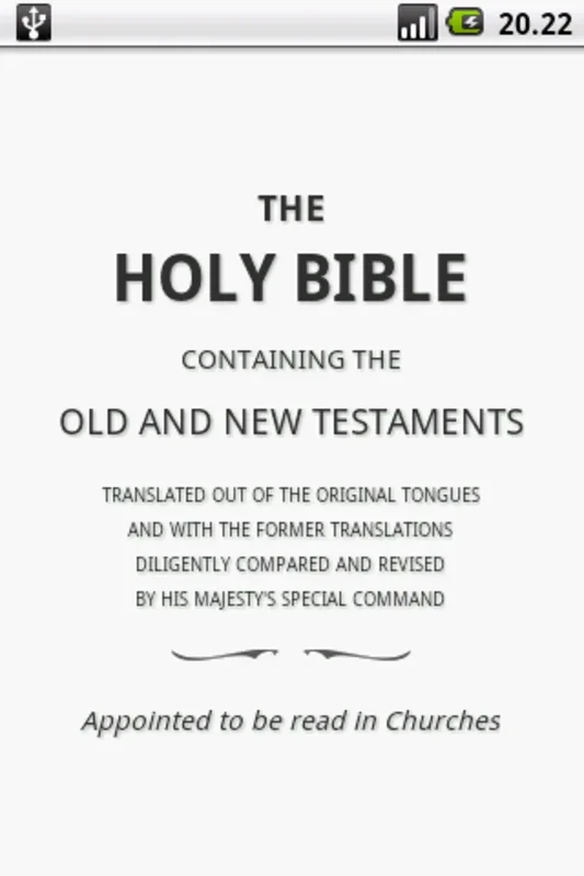 Holy Bible (KJV) for Android - Spiritual Growth Aid