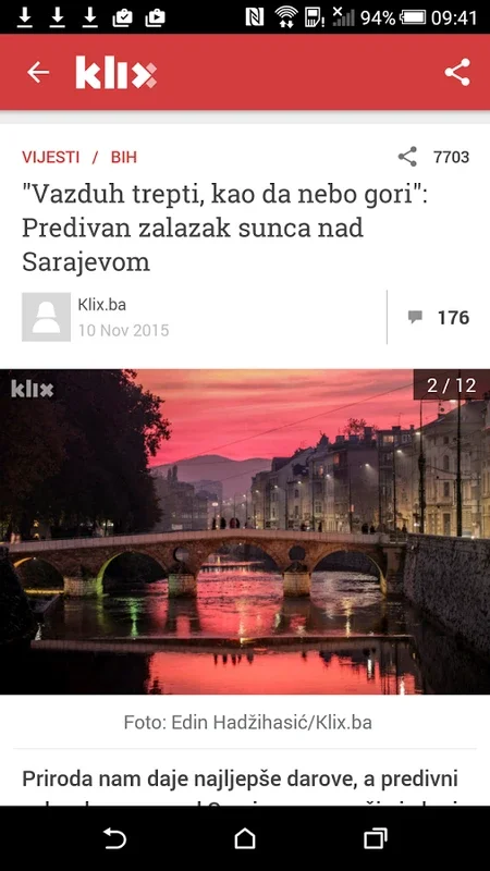 Klix.ba for Android - Reliable Bosnia News