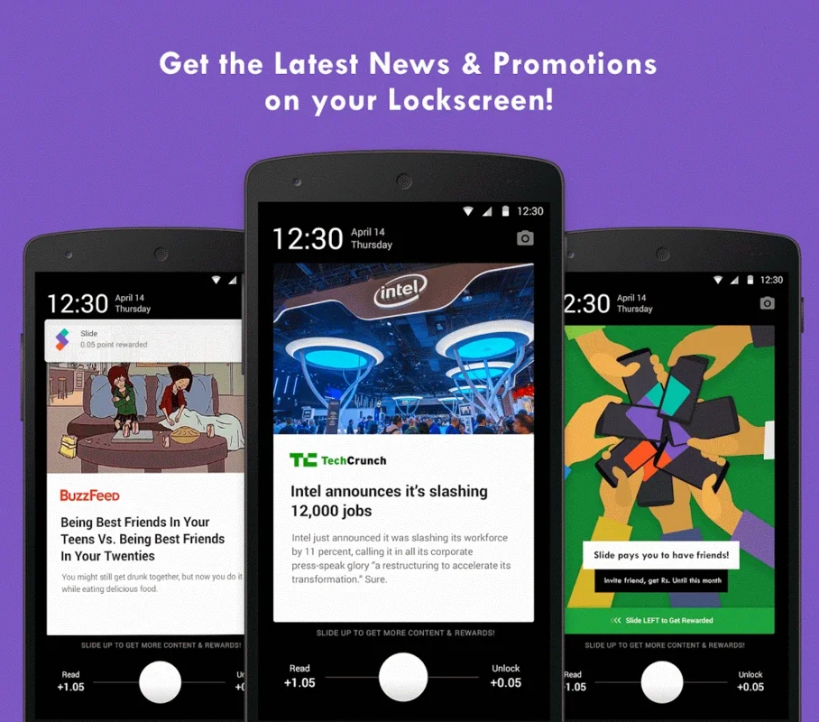 Slide for Android: Earn Rewards with Lock Screen Content