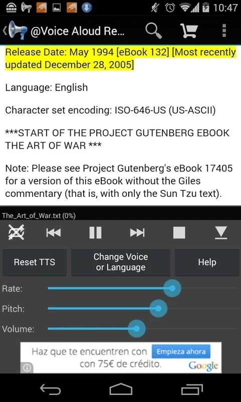 Voice Aloud Reader for Android - Transform Text to Speech