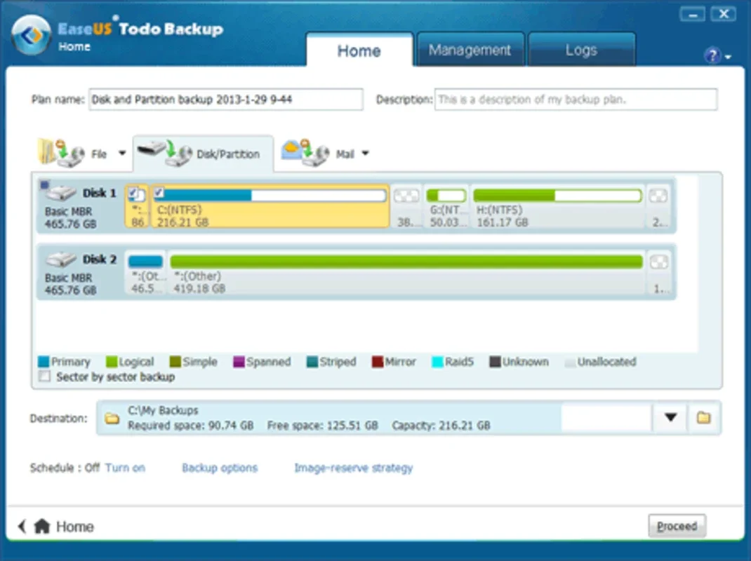 EaseUS Todo Backup Home for Windows - Comprehensive Backup