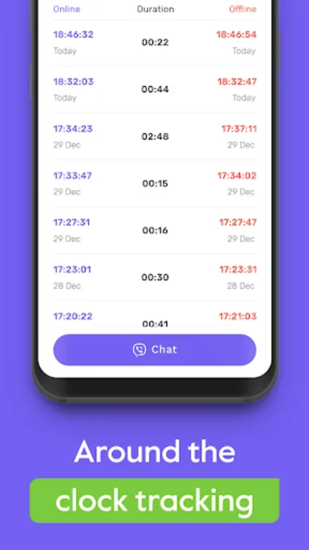 LastSeen Viber for Android - Real-Time Monitoring Tool