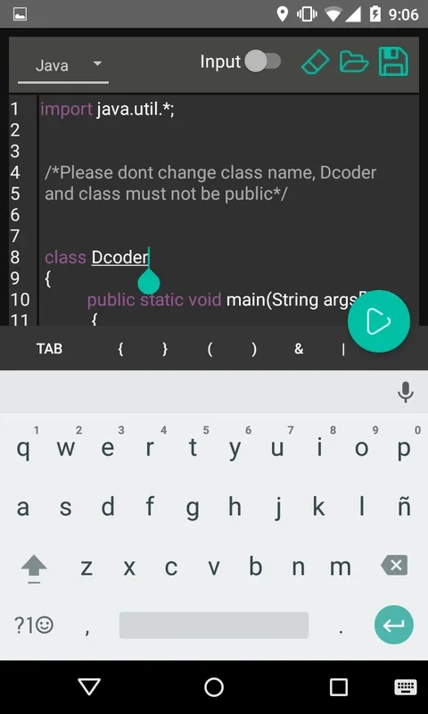 Dcoder: Learn to Program on Android