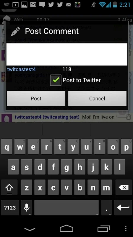 TwitCasting for Android: Diverse Streaming Content