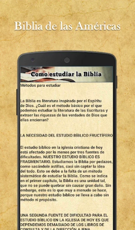 Biblia de las Américas for Android - Access Clear Spanish Scriptures