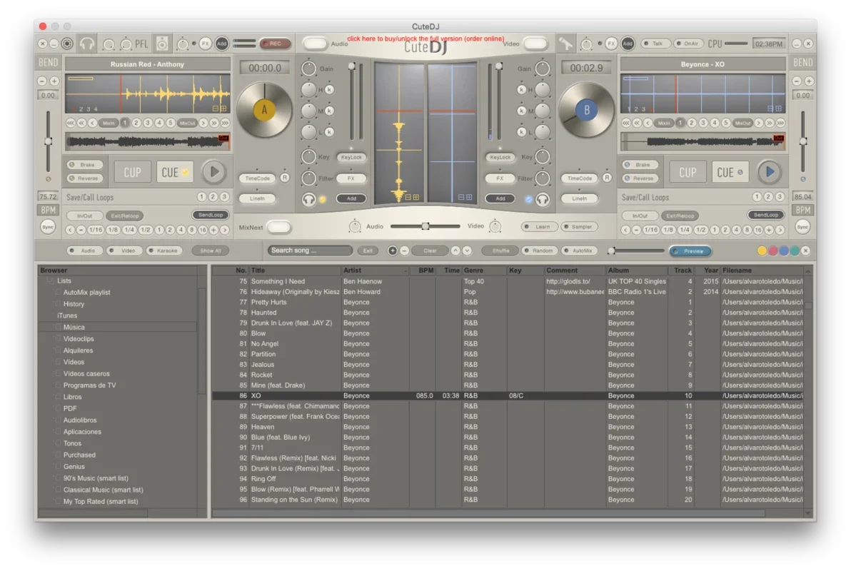 Cute DJ for Mac - Create Musical Mixes Easily