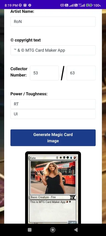 MTG Card Maker for Android - Download the APK from AppHuts