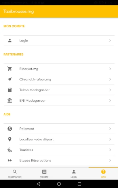 Taxibrousse.mg for Android: Convenient Transport App