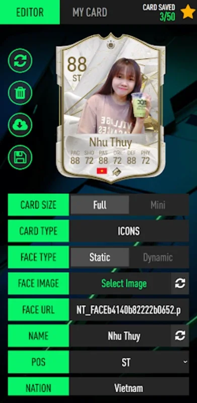 NHDFUT Card Creator for Android - Personalized Card Creation