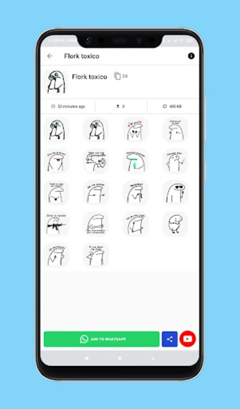 Flork Stickers for Android - Expressive Stickers for WhatsApp