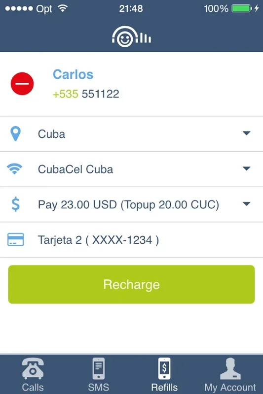 Cuballama for Android - Recharge Globally with Ease