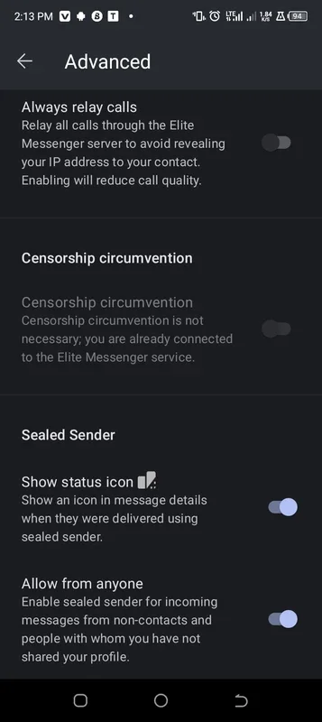 Elite Messenger for Android: Secure Communication