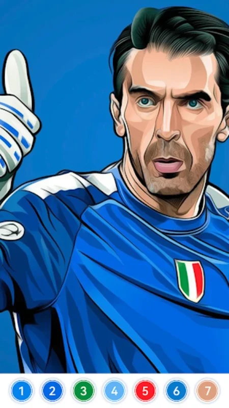 Football Paint by Number Game for Android - Creative Coloring