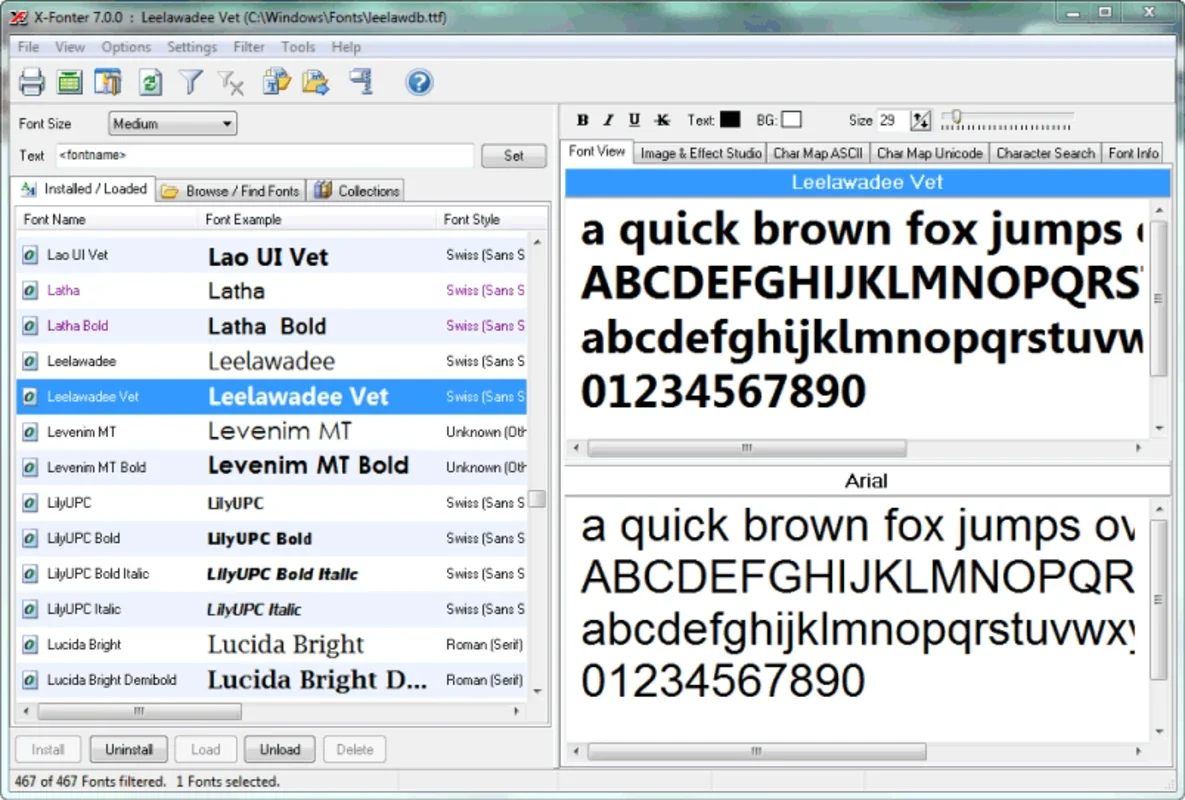 X-Fonter for Windows - Manage Fonts Easily