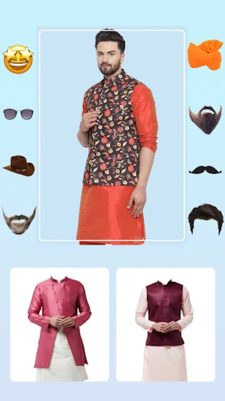 Men Salwar Kameez Photo Suit for Android - Virtual Fitting