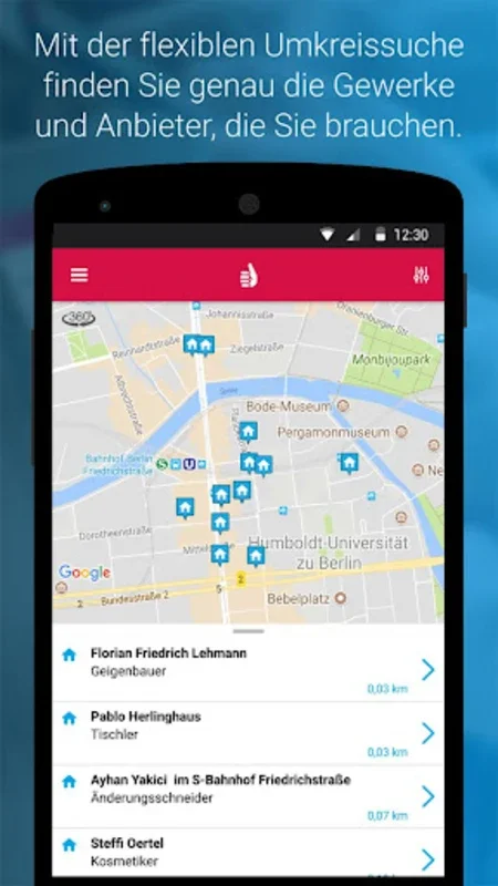 Handwerkerradar for Android: Find Local Tradespeople Easily