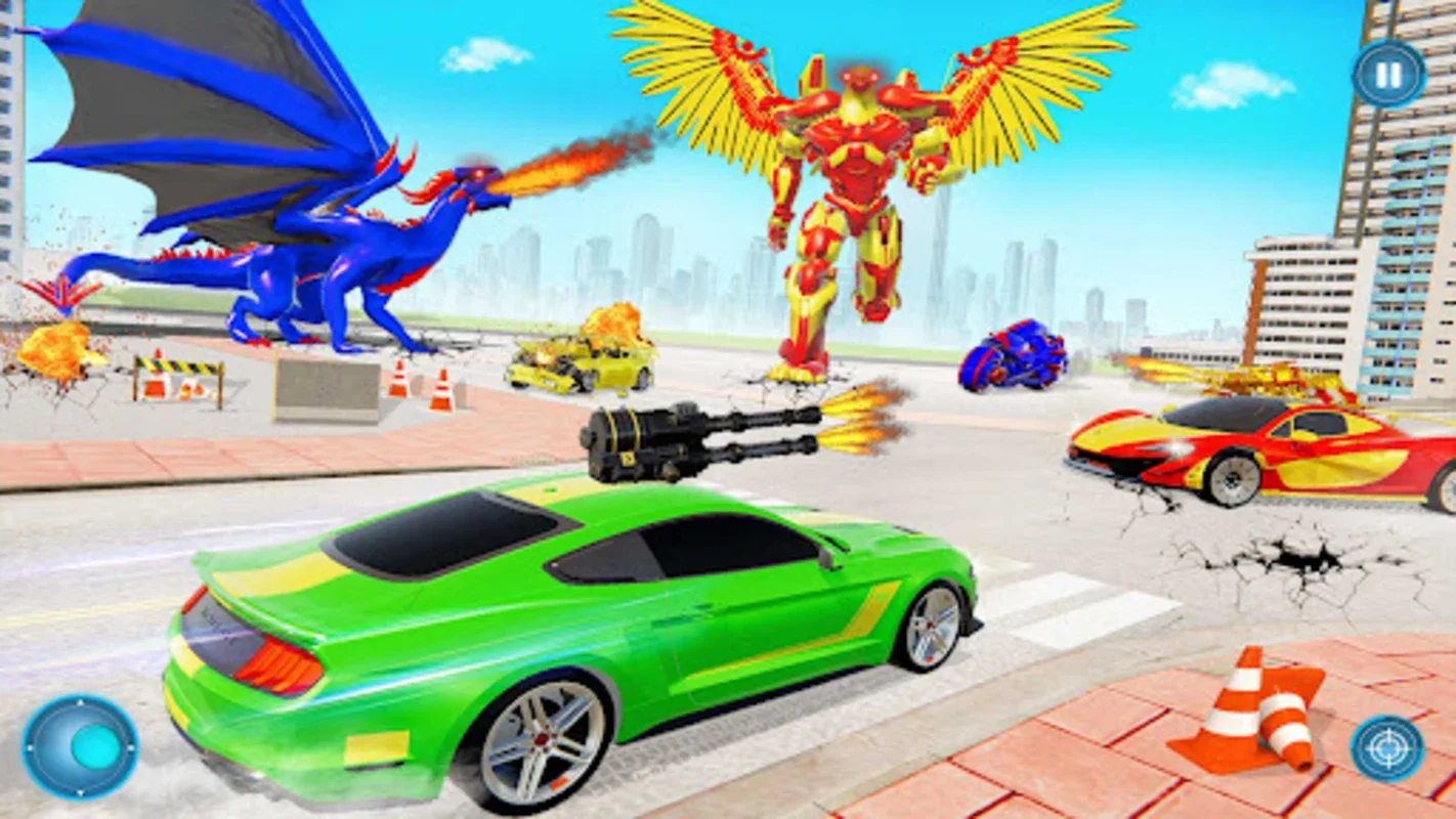 Flying Pigeon Robot Car Game for Android - No Download Needed