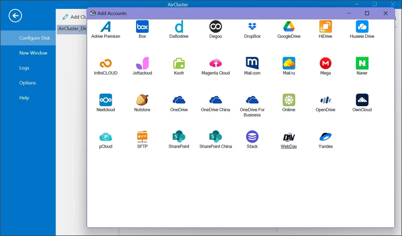 Air Cluster for Windows - Manage Cloud Storage Easily