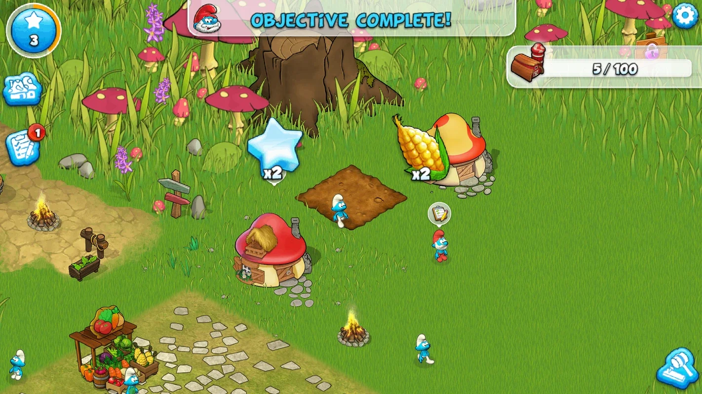 Smurfs and the Magical Meadow for Android: Thriving Adventures