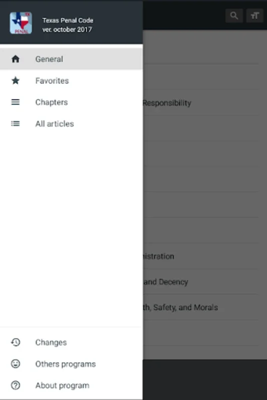 Texas Penal Code for Android - Offline Law Guide