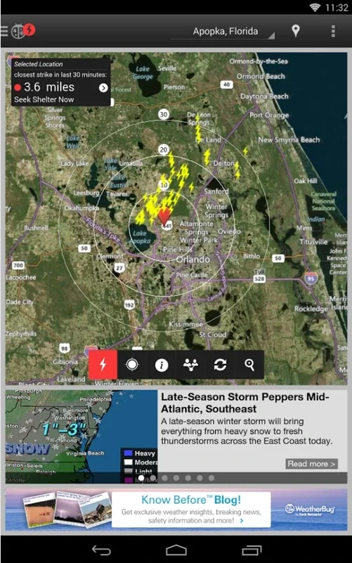 WeatherBug for Android: Comprehensive Weather Info