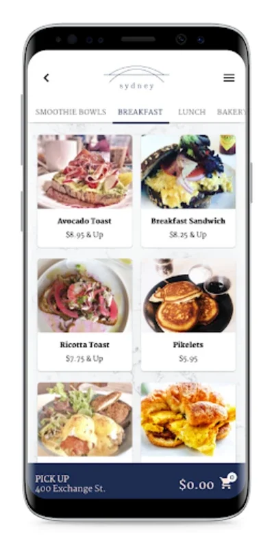 Sydney for Android - Dine and Earn in Rhode Island