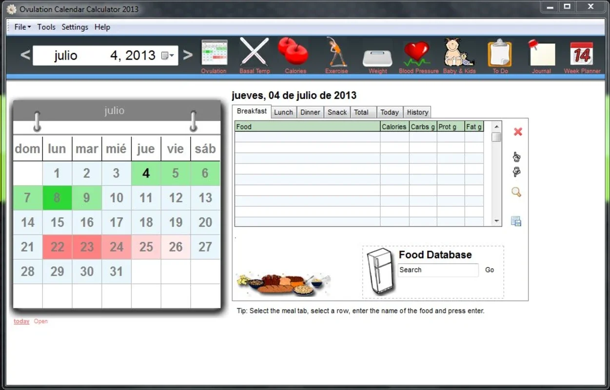 Ovulation Calendar Calculator for Windows: Predict Fertile Days