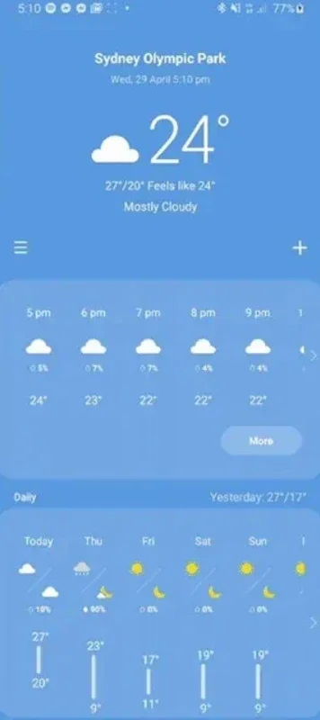 Samsung Weather for Android - Accurate Forecast at Your Fingertips