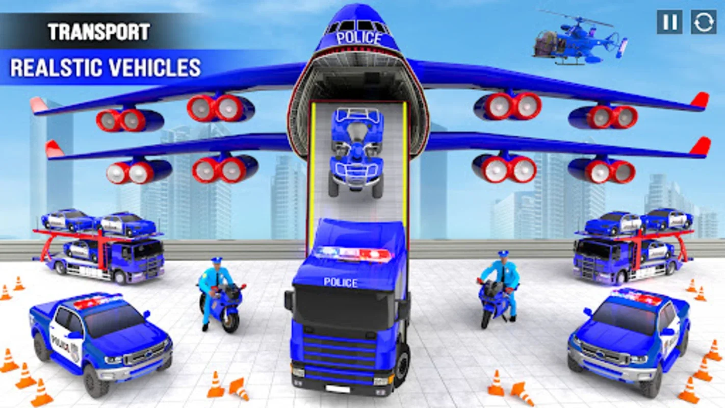 Police Car Transporter Game 3D for Android - No Downloading Needed