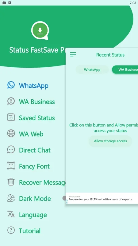 Status FastSave Pro for Android - Save WhatsApp Statuses